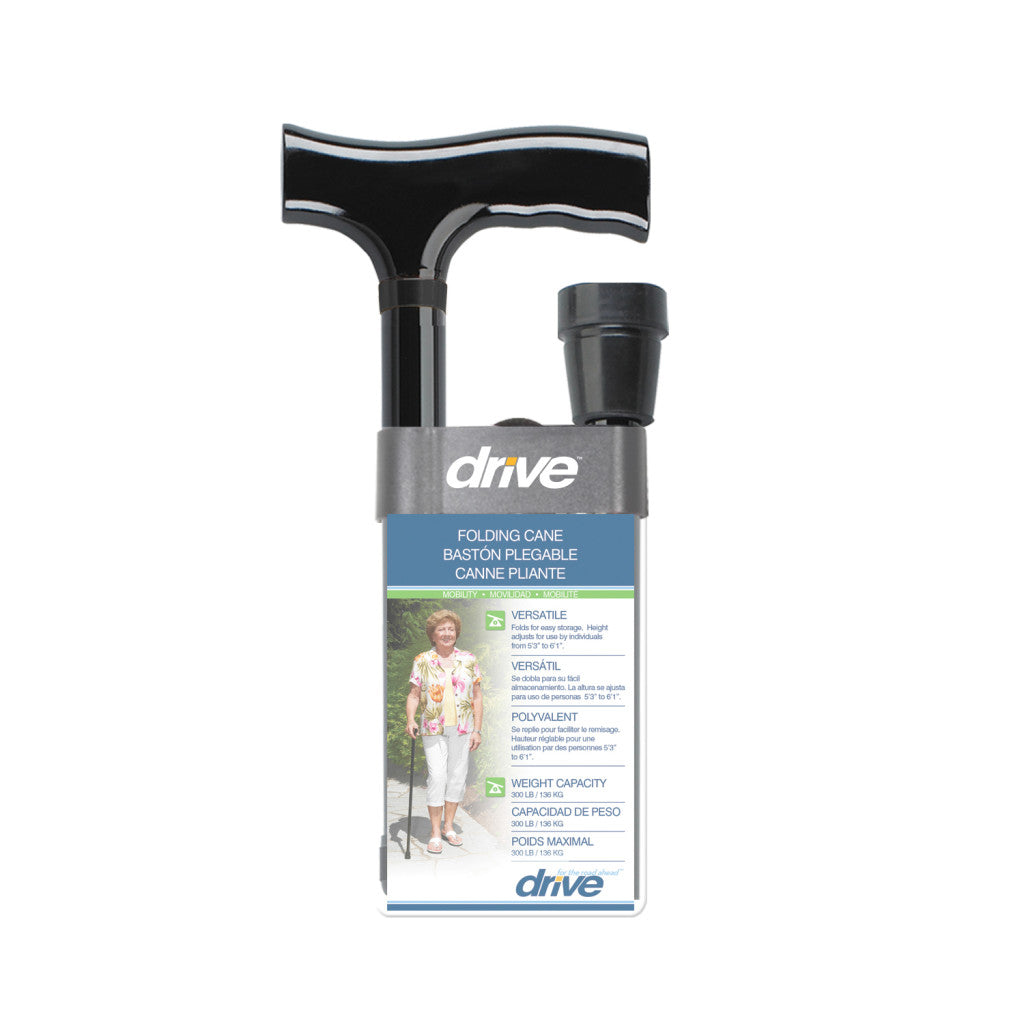 Bastón de mano plegable Drive plegado en 4 partes