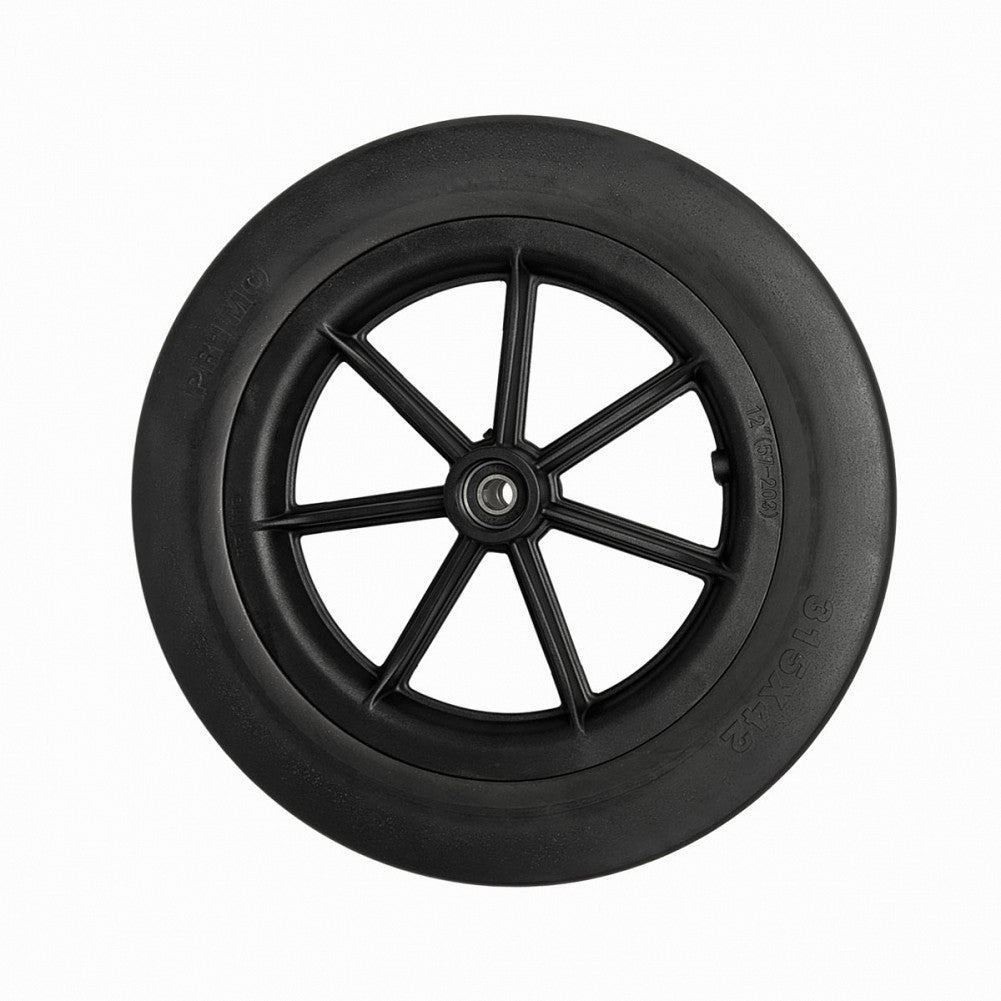 Rueda Maciza Negra Aro 12 PR
